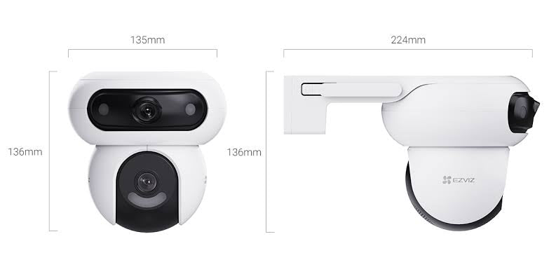 Ezviz H90 Dual 4MP 2K⁺ & 2K⁺ Dual-Lens Pan & Tilt Wi-Fi Camera