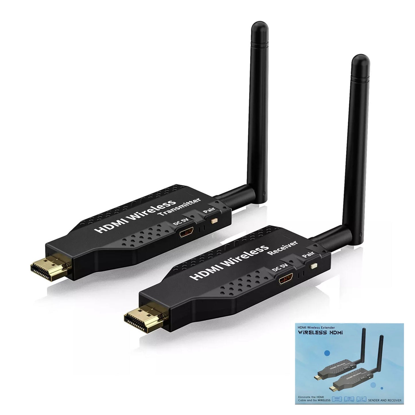 50M WIRELESS HDMI EXTENDER 4K VIDEO TRANSMITTER RECEIVER