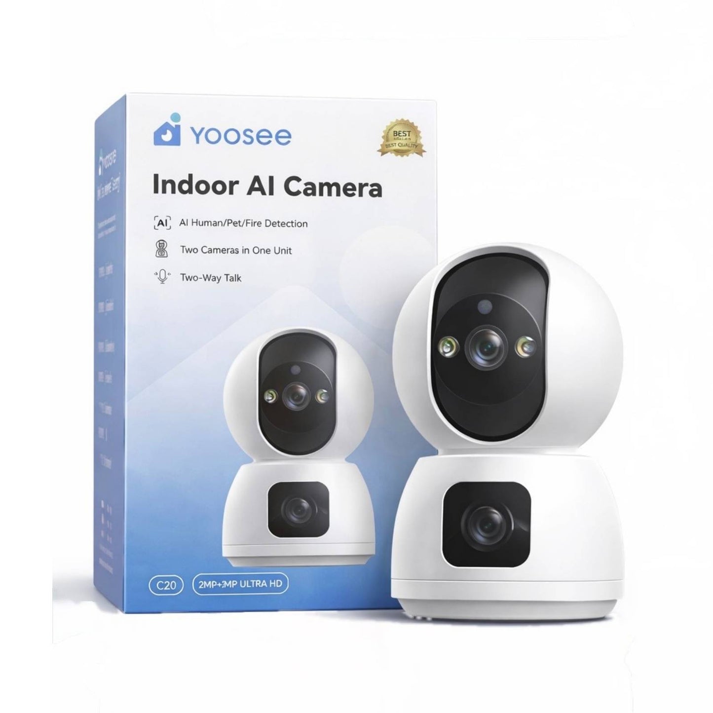 Yoosee Indoor AI Wifi Camera - 2K or 2K+ Resolution Ultra HD