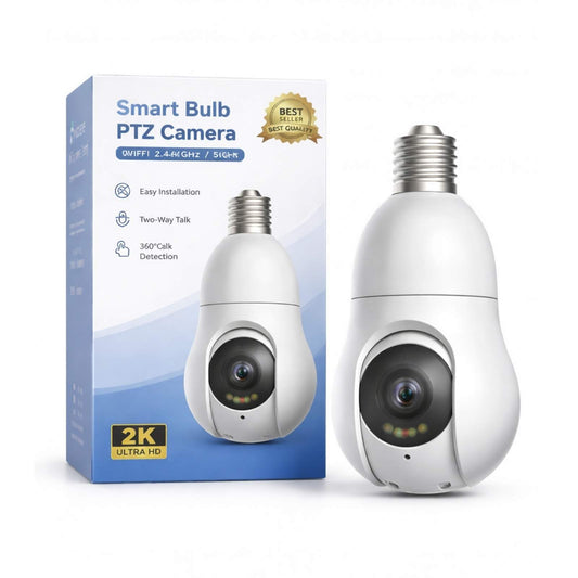 Smart Bulb PTZ Camera 2k (3MP) Ultra HD